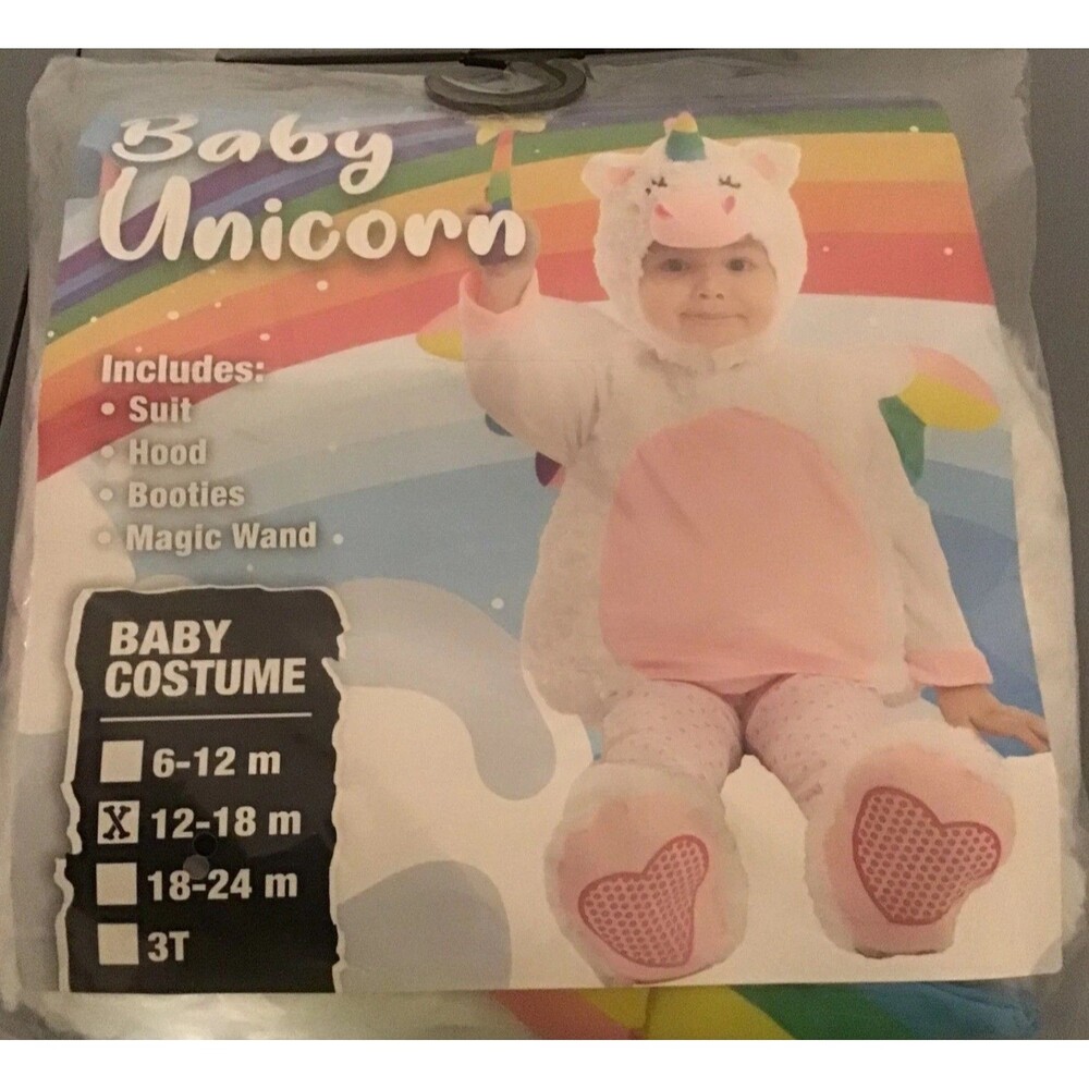 BABY UNICORN Costume 12-18 MONTHS Halloween Spooktacular Creations NIP